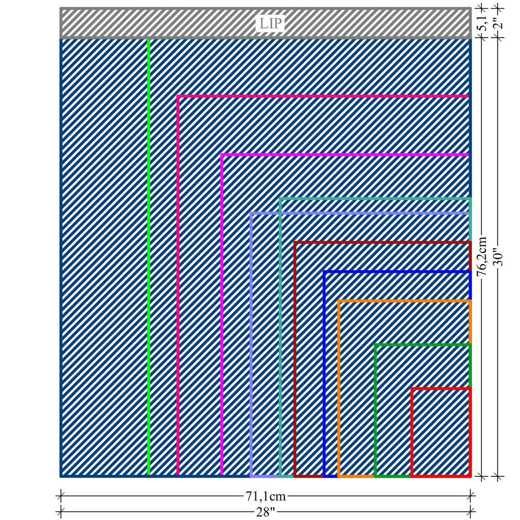100 % recyklovaná šedá  plastová obálka 21x24"/53.3x61.0cm.