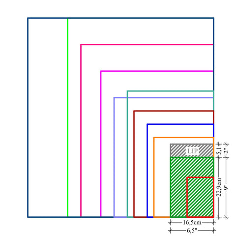 100 % recyklovaná šedá  plastová obálka 6.5x9 "/16.5x22.9cm (REF: SRM02).