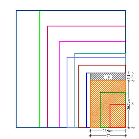 100 % recyklovaná šedá plastová obálka 9x12″/22.9x30.5cm (REF:SRM03).