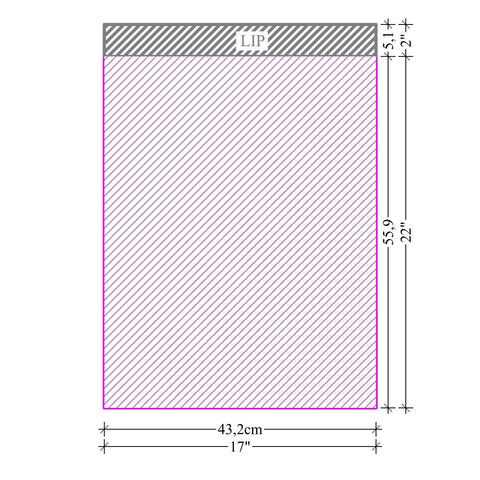 100 % recyklovaná šedá  plastová obálka 17x22"/43.2x55.9cm (REF: SRM08).