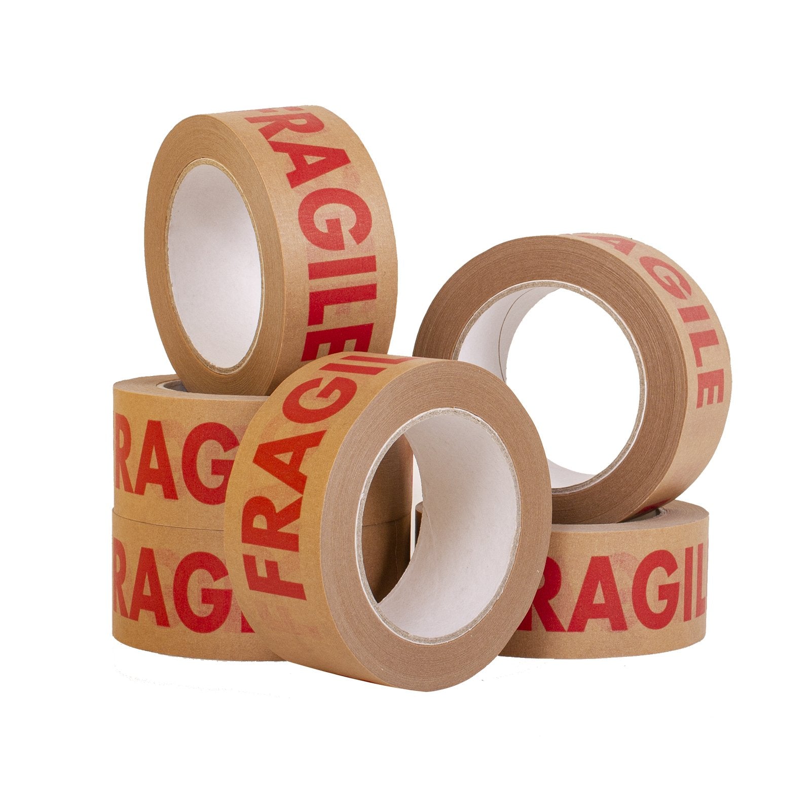 Kraftová  papírová lepicí páska  FRAGILE 48mm x 50m
