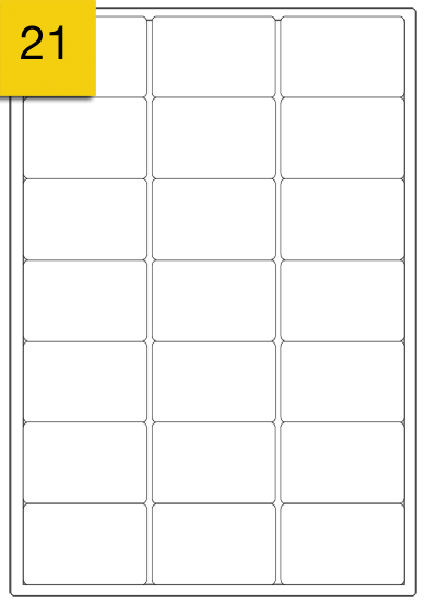 21 Per Sheet Address Label | SR Mailing | Sustainable eCommerce Packaging.
