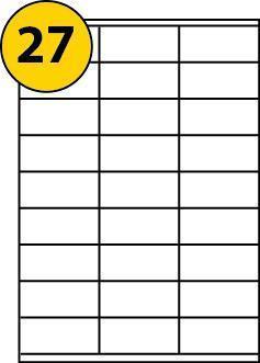 27 Per Sheet Address Label | SR Mailing | Sustainable eCommerce Packaging.