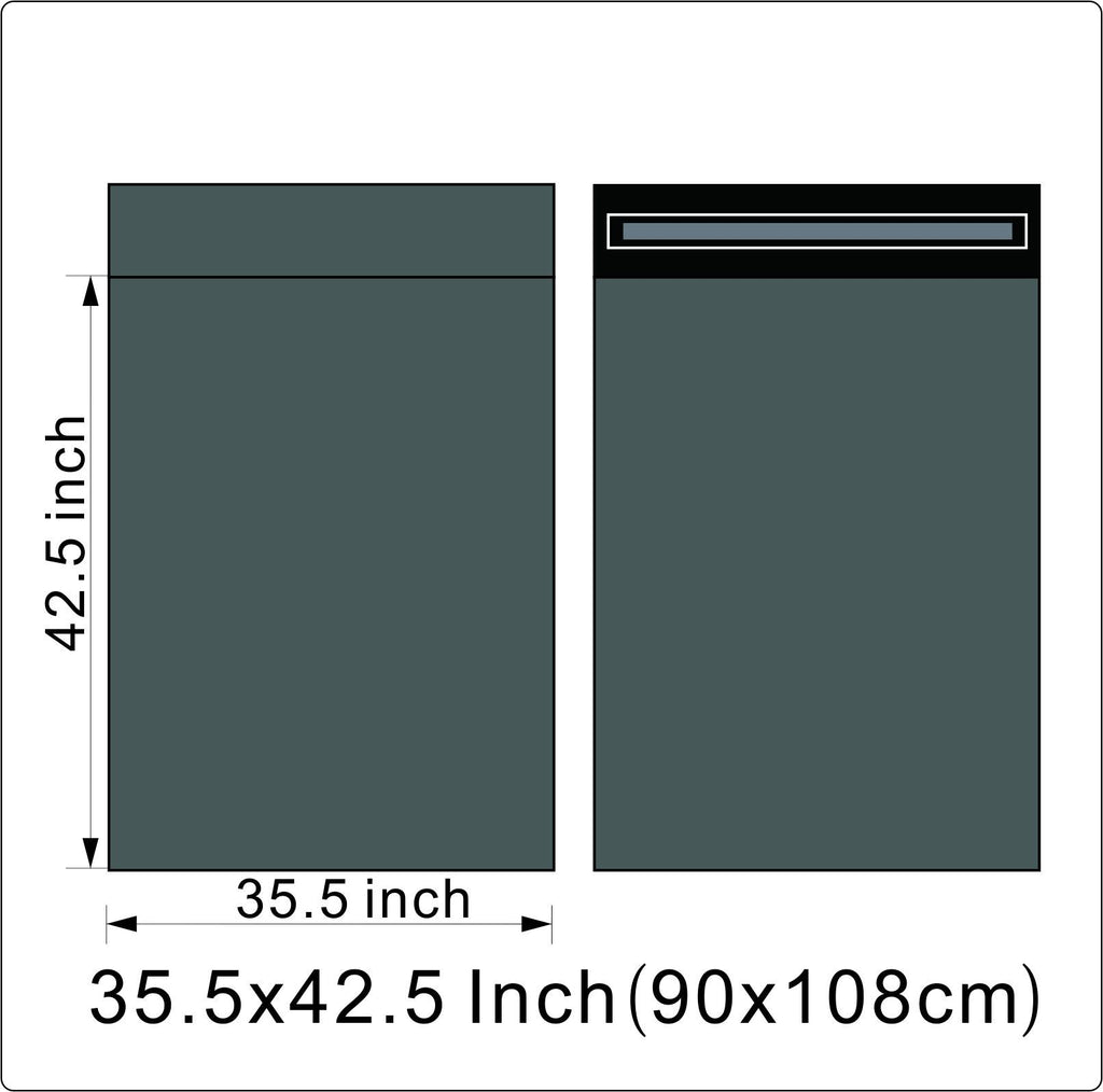 100 % recyklovaná šedá  plastová obálka 35.5x42.5"/90.2x108.0cm (REF: SRM13).