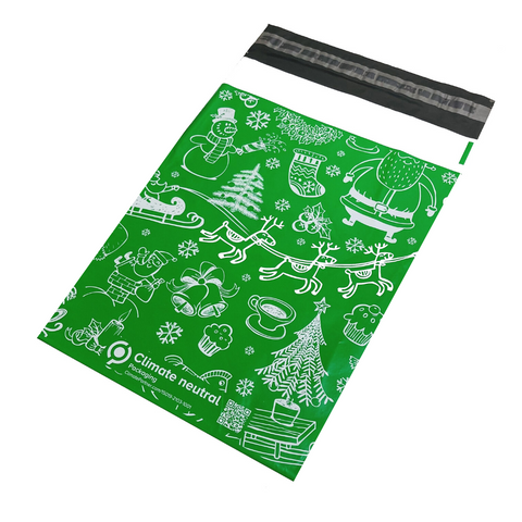 Christmas Green Recycled Mail Bag | SR Mailing Ltd