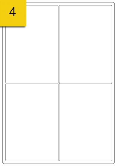 4 Per Sheet Address Label | SR Mailing | Sustainable eCommerce Packaging.