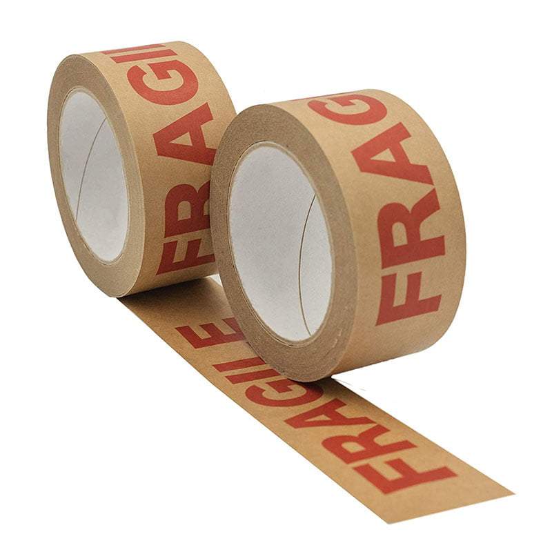 Kraftová  papírová lepicí páska  FRAGILE 48mm x 50m