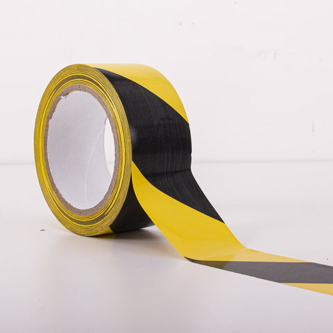 48mmx33m Black/Yellow Hazard PVC Tape,SR Mailing Ltd,