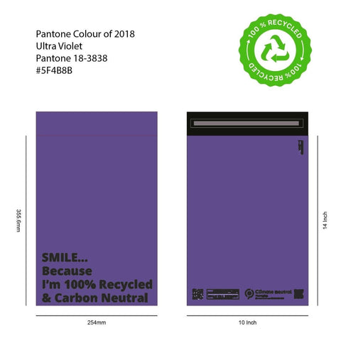 Colour Purple Recycled Mail Bag | Eco Friendly Packaging SR Mailing Ltd